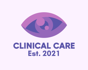 Purple Eye Clinic  logo design