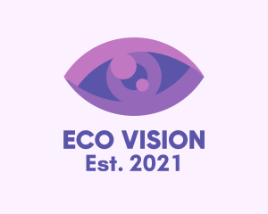 Purple Eye Clinic  logo design