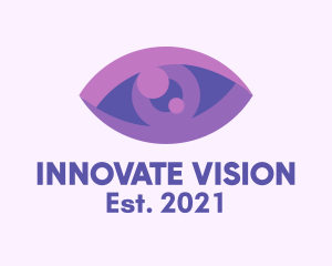 Purple Eye Clinic  logo design