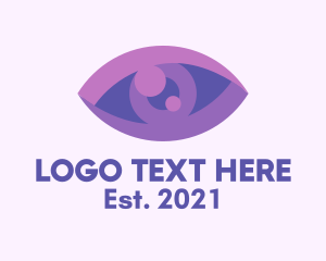 Optometrist - Purple Eye Clinic logo design