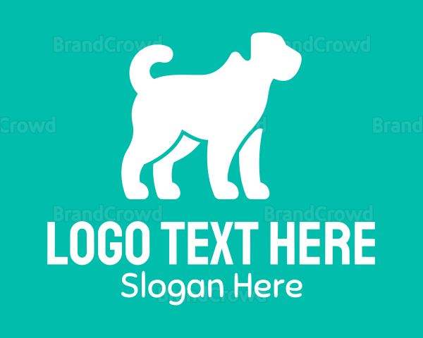 Pet Dog Silhouette Logo