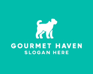 Pet Dog Silhouette logo design