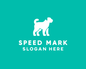 Pet Dog Silhouette logo design