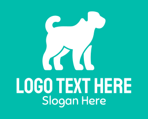 Silhouette - Pet Dog Silhouette logo design
