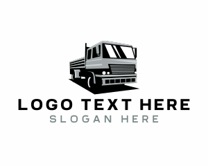Courier - Truck Freight Courier logo design