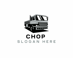 Trailer - Truck Freight Courier logo design