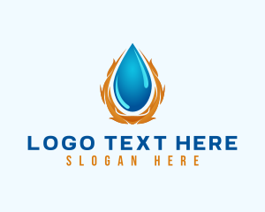 Element - Flame Water Element logo design