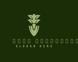 Plant - Green Herb Shovel logo design