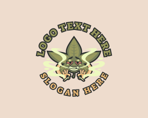 Mascot - Smoke Weed Cannabis logo design