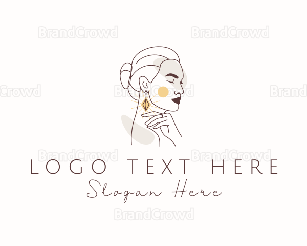 Luxury Woman Jewelry Logo