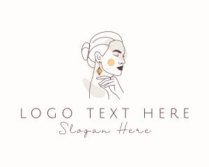 Glamorous - Luxury Woman Jewelry logo design