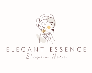 Luxury Woman Jewelry logo design