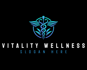 Caduceus Health Wellness logo design