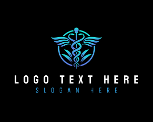 Diagnostic - Caduceus Health Wellness logo design