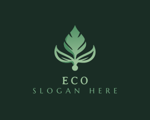 Natural Leaf Eco logo design