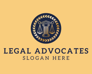 Law Firm Pillar logo design