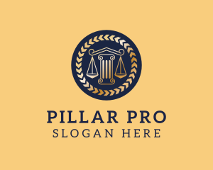 Law Firm Pillar logo design