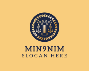 Law Firm Pillar logo design