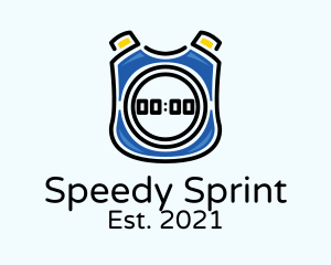 Sprint - Sports Training Stopwatch logo design