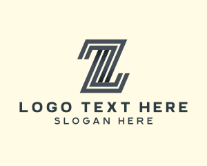 Letter Z - Professional Stripe Line Letter Z logo design