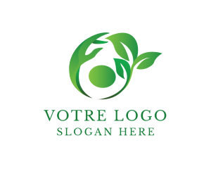Leaves - Herbal Plant Person logo design