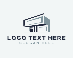 Residence - Villa Property Contractor logo design