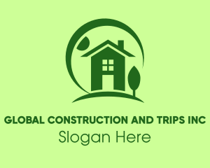 Apartment - Eco Friendly Residence logo design