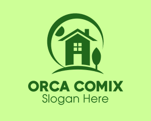 Housing - Eco Friendly Residence logo design