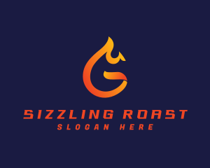Roast - Roast Flame Fire logo design
