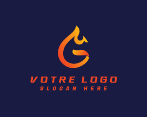 Roast - Roast Flame Fire logo design