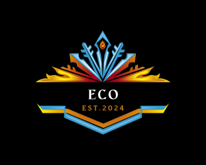 Fuel - Snowflake Ice Crystal logo design