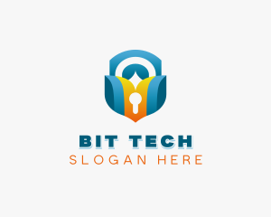 Cybersecurity Programming Tech logo design