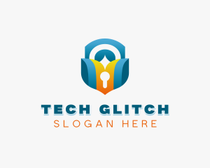 Cybersecurity Programming Tech logo design