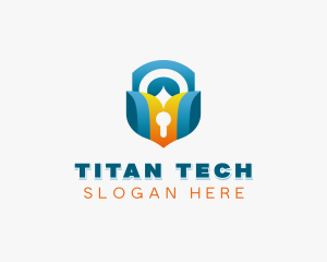 Cybersecurity Programming Tech logo design