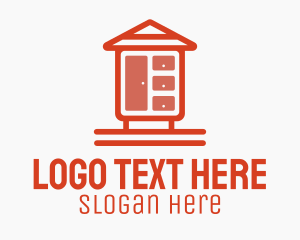 Locker - Simple Home Closet logo design