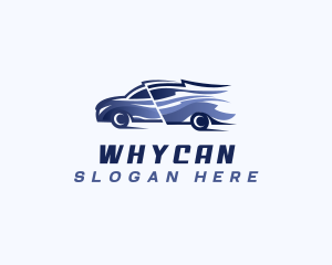 Swoosh Car Racing Logo
