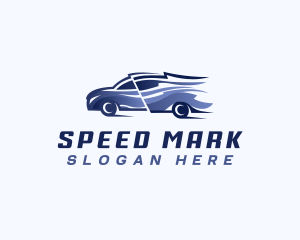 Swoosh Car Racing logo design