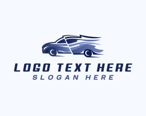 Car - Swoosh Car Racing logo design