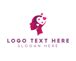 Brain - Love Mental Health logo design