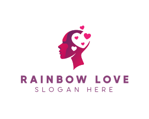 Love Mental Health  logo design