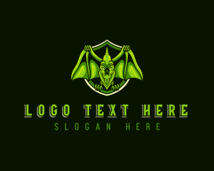 Pterodactyl Dinosaur Wings logo design