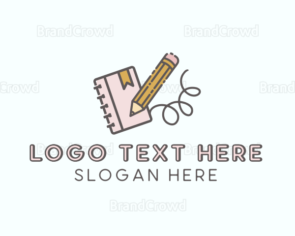 Pencil Journal Notepad Logo