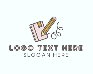 Stationery - Pencil Journal Notepad logo design