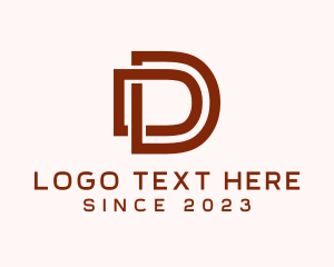 Carpenter - Modern Boutique Letter D logo design
