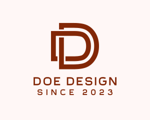 Modern Boutique Letter D logo design