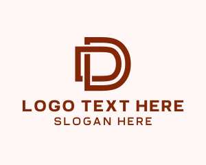 Modern Company Letter D logo design