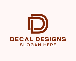 Modern Company Letter D logo design