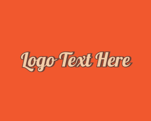 Lettering - Retro Pop Fashion logo design