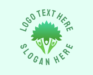 Yoga Center - Nature Care Vegan logo design