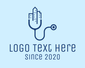 Stethoscope - Urban City Medical Check Up logo design